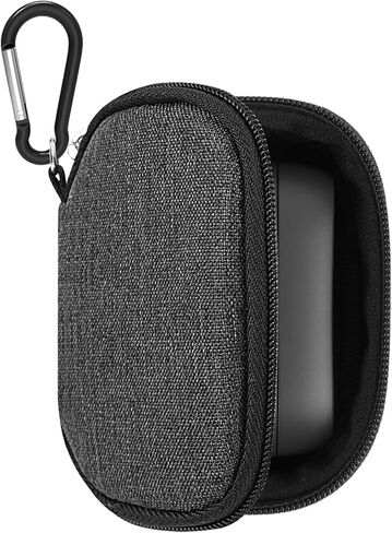 حقيبة حمل سماعات الأذن Geekria متوافقة مع Jabra Elite 10 Gen 2، غطاء حافظة Elite 75t، حقيبة سفر بديلة واقية لسماعات الأذن مع تخزين الكابل (رمادي داكن) in Kuwait