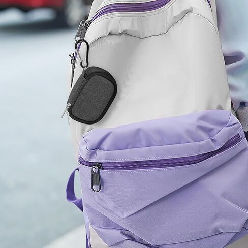 حقيبة حمل سماعات الأذن Geekria متوافقة مع Jabra Elite 10 Gen 2، غطاء حافظة Elite 75t، حقيبة سفر بديلة واقية لسماعات الأذن مع تخزين الكابل (رمادي داكن) in Kuwait