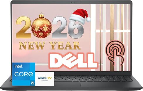 كمبيوتر محمول للأعمال بشاشة لمس FHD مقاس 15.6 بوصة من Dell Inspiron | الجيل الثالث عشر Intel Core i5 (Beat i7-1250U) | ذاكرة وصول عشوائي سعتها 16 جيجابايت | محرك أقراص PCIe SSD سعة 512 جيجابايت | عمر بطارية طويل | WiFi 6 | Copilot AI | USB-C | Windows 11  in Kuwait