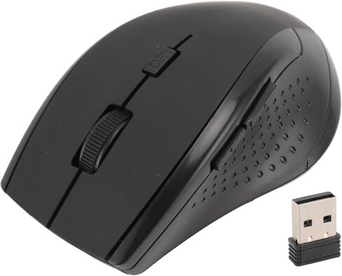 ماوس XUMIUZIY سلك أقل، ماوس كمبيوتر بصري أقل سلك 2.4 جيجا هرتز مع جهاز استقبال USB، محمول للكمبيوتر المحمول والكمبيوتر المكتبي والكمبيوتر المحمول (أحمر) in Kuwait