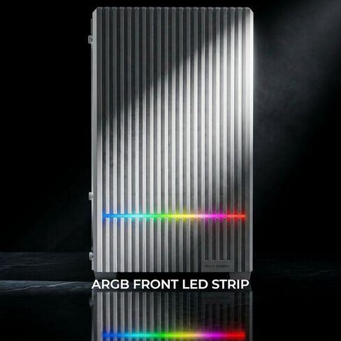 حافظة كمبيوتر ألعاب Mars Gaming MC-Quantum، ATX، واجهة شبكية مع شرائط LED ARGB، زجاج مقسى كامل الجانب، 4 مراوح FDB مقاس 120 مم، دعم التبريد السائل حتى 240 مم، USB-C، أبيض in Kuwait