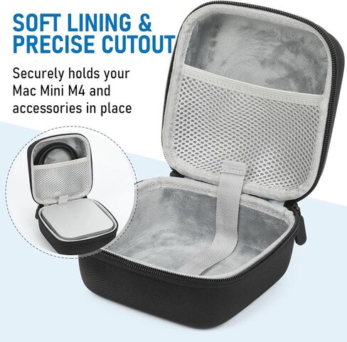Desktop Computer Hard Case Protective Bag Travel Organizer for M4 Mini with EVA Layer & Nylon Exterior Storage Pouch for OS X 2024 Mini Desktop Computer in Kuwait