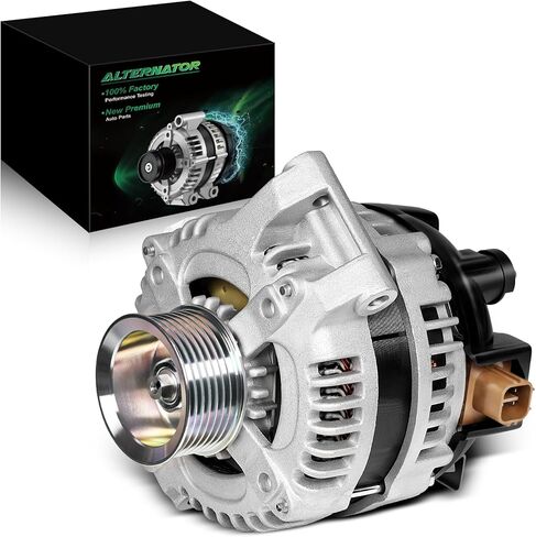 Upgraded Alternator for:-Honda Civic Si 2006 2007 2008 2009 2010, Element 2003-2009, Accord 2003-2007, CRV 07-09, for:-Acura TSX 04-08, 2.0L 2.4L 100Amp 7-Groove New Replace OE# 31100-RAA-A01 in Saudi Arabia
