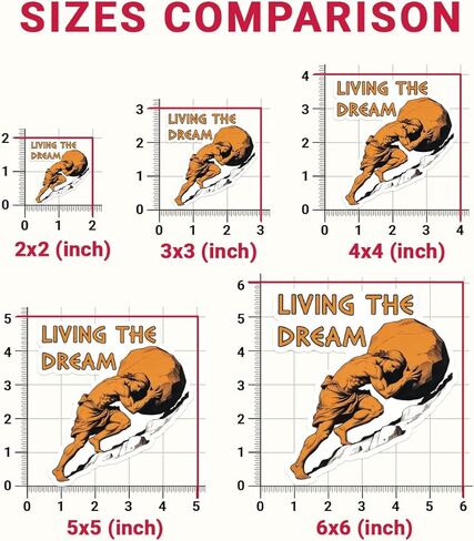 مجموعة ملصقات مكونة من 3 قطع من Living The Dream Sisyphus، ملصقات أساطير مضحكة للعمل الجاد ميمي جمالية للبطل اليوناني لأجهزة الكمبيوتر المحمول وزجاجات المياه وملصقات سجل القصاصات مقاومة للماء in Kuwait
