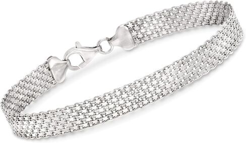 Ross-Simons Sterling Silver Bismark-Link Bracelet in Saudi Arabia
