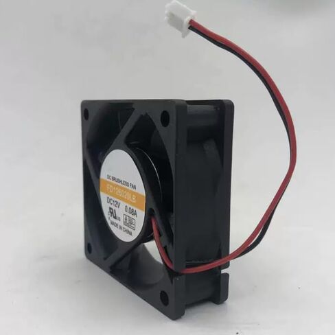 FD126020LB DC 12V 0.08A 60x60x20mm 2-Wire Cooling Fan in Kuwait