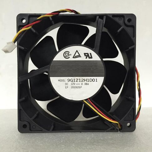 9G1212H1D01 DC 12V 0.38A 120x120x38mm مروحة تبريد 3 أسلاك in Kuwait