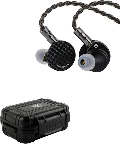 شاشة Linsoul 7 هرتز Timeless II داخل الأذن، محرك مغناطيسي مستو مطور 14.5 مم IEM + Kiwi Ears SONICAP حافظة سماعات أذن مقاومة للماء in Kuwait