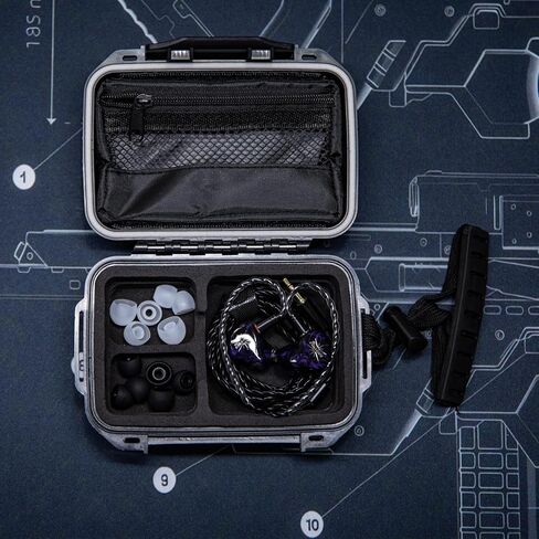 شاشة Linsoul 7 هرتز Timeless II داخل الأذن، محرك مغناطيسي مستو مطور 14.5 مم IEM + Kiwi Ears SONICAP حافظة سماعات أذن مقاومة للماء in Kuwait