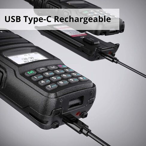 راديو Radioddity GM-30 GMRS، راديو محمول باليد 5 وات طويل المدى ثنائي الاتجاه للبالغين + ميكروفون مكبر صوت عن بعد Radioddity RS22 مع صوت واضح in Kuwait