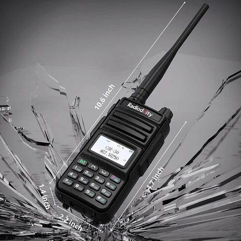 راديو Radioddity GM-30 GMRS، راديو محمول باليد 5 وات طويل المدى ثنائي الاتجاه للبالغين + ميكروفون مكبر صوت عن بعد Radioddity RS22 مع صوت واضح in Kuwait