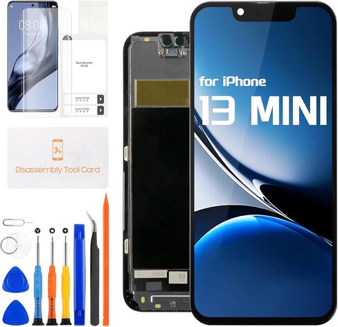 لشاشة iPhone 13 Mini LCD البديلة لشاشة iPhone 13 Mini LCD التي تعمل باللمس لهاتف iPhone 13Mini A2628 A2481 A2626 محول رقمي زجاجي كامل مع مجموعات إصلاح in Kuwait