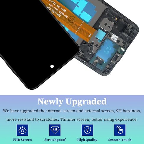for Samsung Galaxy A12 A125U Screen Replacement with Frame A12 Nacho a127 s127dl a125a a125w LCD Display Touch Digitizer Assembly with Repair Tool Kits 6.5 inch in Kuwait