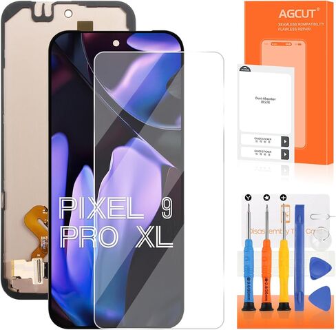 Original for Google Pixel 9 Pro XL LCD Screen Replacement for Google Pixel 9 Pro XL LCD Display GGX8B, GZC4K, GQ57S Screen Touch Digitizer Assembly Repair Part with Bracket(Support Fingerprint) in Kuwait