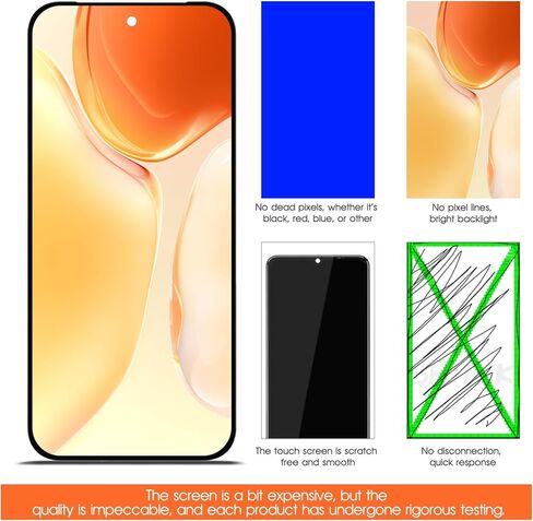 Original for Google Pixel 9 Pro XL LCD Screen Replacement for Google Pixel 9 Pro XL LCD Display GGX8B, GZC4K, GQ57S Screen Touch Digitizer Assembly Repair Part with Bracket(Support Fingerprint) in Kuwait