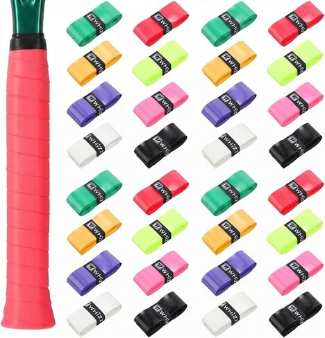 Jerify 24 Pieces Tennis Racket Grip Tape, Precut Tennis Grip Tape, Tennis Overgrips with Velvety Comfort for Anti Slip and Absorbent Grip in Saudi Arabia