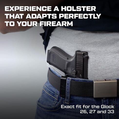 حافظة لـ Glock 26 27 33 - حافظة OWB للحمل المخفي/تناسب مخصص لبندقيتك - خارج حزام الخصر - الراحة والإخفاء - EDC - حافظة البندقية in Kuwait