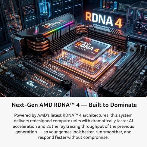 كمبيوتر الألعاب آيسر نيترو 85 | معالج ايه ام دي رايزن 9 9900X | رسومات AMD Radeon RX 9070 XT | 16 جيجابايت DDR5 | 1 تيرابايت الجيل الرابع SSD | واي فاي 7 | ويندوز 11 هوم | N85-100-UR37 in Kuwait