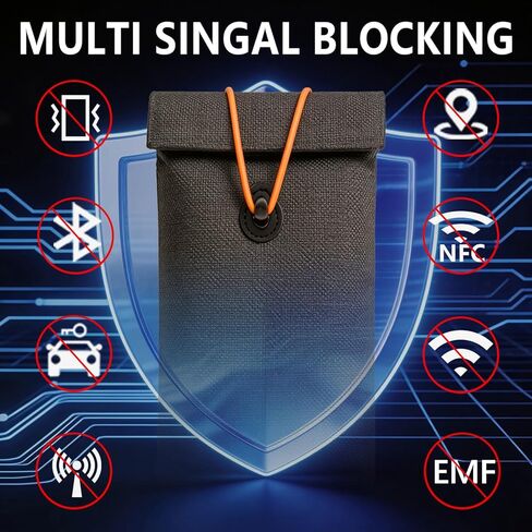 حقائب فاراداي للهواتف ومفاتيح السيارة، عبوتان، حافظة حجب الإشارة، حافظة هاتف RFID، حقائب داكنة للهواتف المحمولة، مضادة للسرقة ومضادة للتتبع in Kuwait