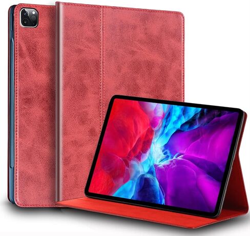 حافظة لجهاز Ipad Pro مقاس 12.9 بوصة 6th/5th/4th/3rd Gen حافظة جلدية أصلية واقية لعام 2022/2021/2020/2018، استيقاظ/نوم تلقائي. بني in Kuwait