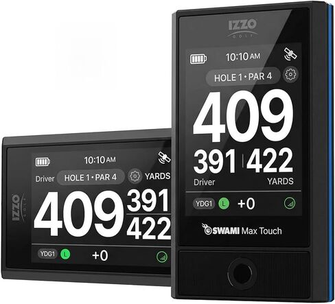 IZZO Golf Swami Max Handheld GPS Unit - Rangefinder Golf GPS with Oversized Large Color Screen for Measuring Golf Distances in Kuwait