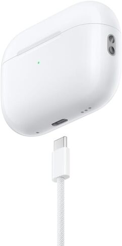 سماعات أذن لاسلكية Apple AirPods Pro (الجيل الثاني)، حافظة شحن MagSafe مخصصة للصوت المكاني (USB-C) وسماعات رأس بلوتوث لأجهزة iPhone (MTJV3) in Kuwait