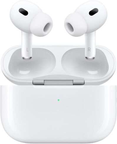 سماعات أذن لاسلكية Apple AirPods Pro (الجيل الثاني)، حافظة شحن MagSafe مخصصة للصوت المكاني (USB-C) وسماعات رأس بلوتوث لأجهزة iPhone (MTJV3) in Kuwait