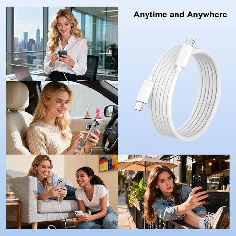 [معتمد من Apple MFi] شاحن iPhone 17 بقوة 40 وات شحن سريع، كتلة شاحن USB C سريع مع سلك كابل شحن من النوع C بطول 10 أقدام لهاتف iPhone 17/17 Pro/17 Pro Max/Air/16/16 Pro/16 Pro Max/16 Plus/15 iPad in Kuwait