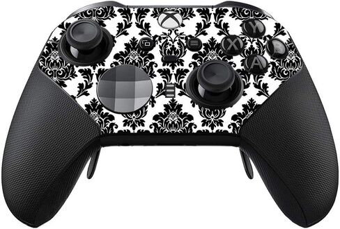 غلاف MightySkins متوافق مع وحدة تحكم Xbox Elite Series 2 - Vintage Damask | غطاء ملتف واقٍ ومتين وفريد ​​من نوعه من الفينيل | سهل التطبيق والإزالة وتغيير الأنماط | صنع في الولايات المتحدة الأمريكية in Kuwait