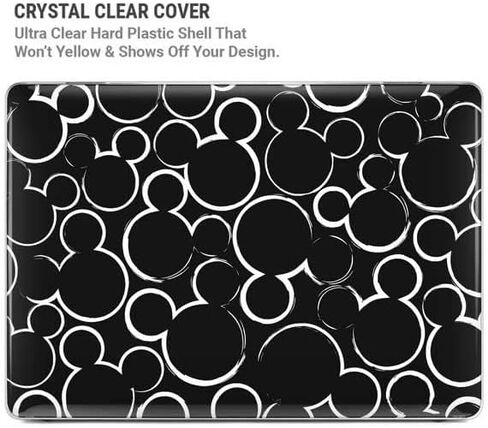 Skinit Laptop Case Plus Skin Compatible with MacBook Air 15in (2023) - Officially Licensed Disney Mickey Mouse Logo Pattern Design in Kuwait