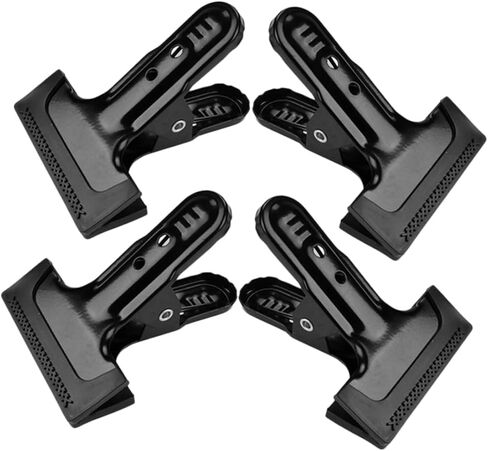 Gadpiparty 4pcs Backdrop Clamps Heavy Duty Cold Rolled Steel Fixing Clips for Photography Backgrounds Versatile and Stylish Design Setup Compatible Various Cloths in Kuwait