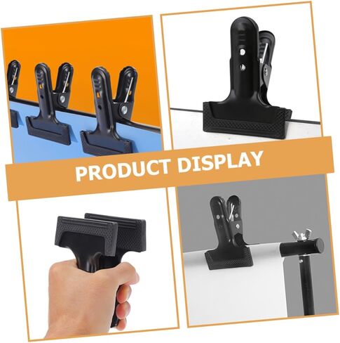 Gadpiparty 4pcs Backdrop Clamps Heavy Duty Cold Rolled Steel Fixing Clips for Photography Backgrounds Versatile and Stylish Design Setup Compatible Various Cloths in Kuwait