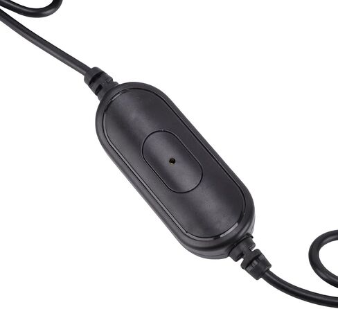 مروحة سيارة تعمل بالطاقة USB من جانوكو، دوران هواء قوي لمسند الرأس الخلفي للمركبة، قابل للدوران 360 درجة، 18 قدم، ضوضاء منخفضة لشاحنة السيارة، أسود ABS in Kuwait