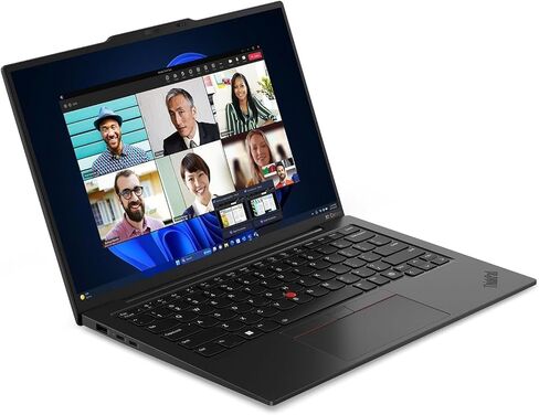 Lenovo ThinkPad X1 Carbon Gen 13 Aura Edition، Intel Ultra 7 255U، 14 بوصة FHD (1920 x 1200) مضادة للتوهج، IPS، 500 nits، شاشة لمس، 32 جيجا LPDDR5، 2 تيرابايت SSD، 1080p RGB+ كاميرا IR، ويندوز 11 برو - أسود in Kuwait