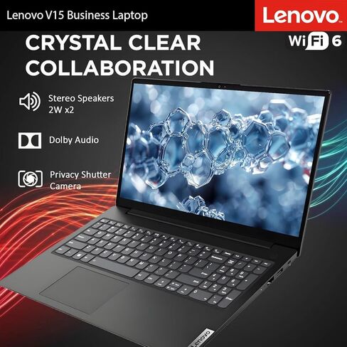Custom Lenovo New V15 Student & Business Laptop, Powerful AMD Ryzen 3 7320U (Beat i7-1160G7), 15.6" FHD Display, 16GB RAM, 256GB / 512GB / 1TB SSD, RJ-45, Wi-Fi 6, Windows 11 Pro in Kuwait