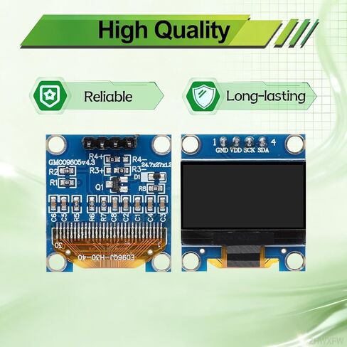 3 قطعة 0.96 بوصة 128X64 OLED وحدة عرض I2C ذاتية مضيئة لوحة شاشة صغيرة 4 دبوس لون الخط الأزرق لاردوينو لراسبيري بي in Kuwait
