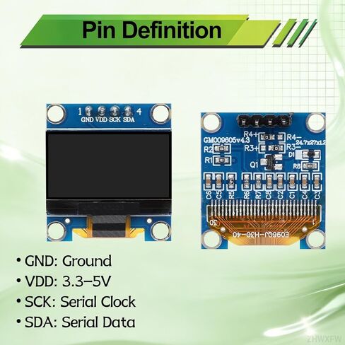 3 قطعة 0.96 بوصة 128X64 OLED وحدة عرض I2C ذاتية مضيئة لوحة شاشة صغيرة 4 دبوس لون الخط الأزرق لاردوينو لراسبيري بي in Kuwait