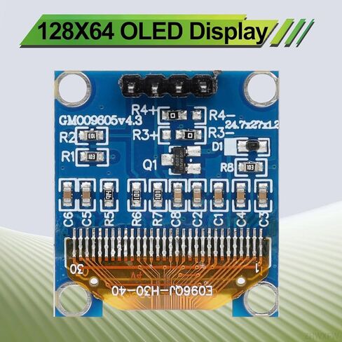 3 قطعة 0.96 بوصة 128X64 OLED وحدة عرض I2C ذاتية مضيئة لوحة شاشة صغيرة 4 دبوس لون الخط الأزرق لاردوينو لراسبيري بي in Kuwait