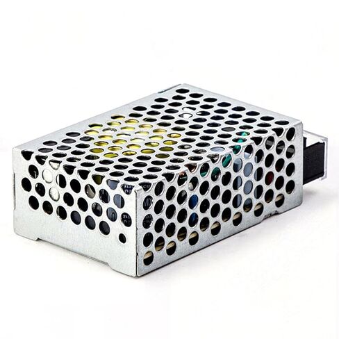 RS-25-12 25W Single Output Enclosed Power Supply, 12V 2.1A, Universal AC Input, Free Air Convection, Compact Design, for Industrial Controls, Automation Equipment, UL/CUL Certified in Kuwait