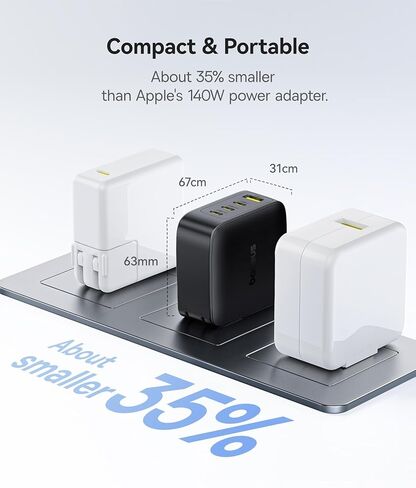 Baseus PD3.1 140W USB C Charger, PPS Fast Charger Type C & 30W USB C Charging Block with USB-C Cable 2 Pack in Kuwait