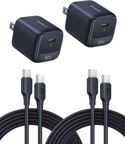 Baseus PD3.1 140W USB C Charger, PPS Fast Charger Type C & 30W USB C Charging Block with USB-C Cable 2 Pack in Kuwait