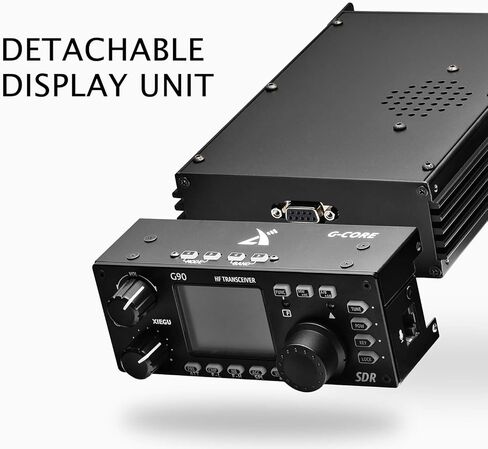 حزمة مع حامل G90-H2 وتوسيع CE-19، وراديو Xiegu G90 HF 20 وات SSB/CW/AM/FM هيكل SDR مع موالف هوائي تلقائي مدمج in Kuwait