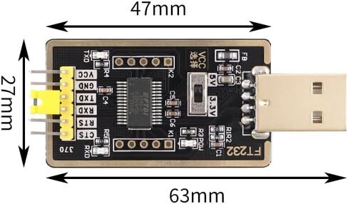 وحدة برمجة تسلسلية FT232RL USB إلى UART لوحدة التحكم الدقيقة Arduino ESP32 in Kuwait