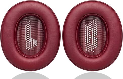 وسائد أذن بديلة لسماعات JBL Live 500BT/Live 500 BT، وسائد سميكة للغاية، غطاء أكواب الأذن، وسادات أذن من الجلد الناعم وإسفنج الذاكرة - أحمر in Kuwait