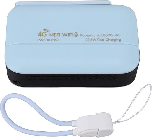 Alomejor Portable Router, 10000mAh Battery, 4G Wireless with SIM Card Slot, HighSpeed Internet for Business and Outdoor Travel in Kuwait