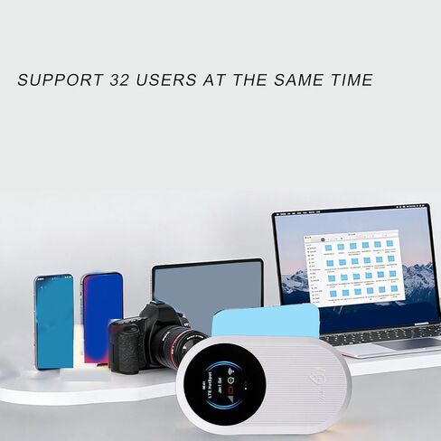 راوتر Drfeify 4G LTE Mobile Hotspot، مادة ABS، بطارية 3000 مللي أمبير في الساعة، سرعة 300 ميجا بت في الثانية للسفر والأجهزة in Kuwait