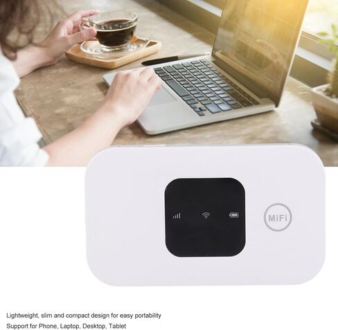 Generic 4G LTE Mobile WiFi Router, Portable Wireless Hotspot for Travel in 150+ Countries, No SIM Card Needed, Supports 10 Users with 2100mAh Battery, Compatible with 8 10 and in Kuwait
