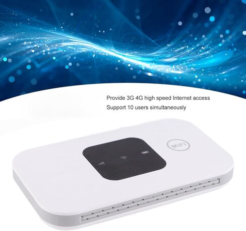 Generic 4G LTE Mobile WiFi Router, Portable Wireless Hotspot for Travel in 150+ Countries, No SIM Card Needed, Supports 10 Users with 2100mAh Battery, Compatible with 8 10 and in Kuwait