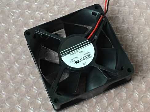 DC24V 0.23A 2-سلك 80x80x25mm 8cm مروحة التبريد العاكس D08A-24TS2 07K in Kuwait