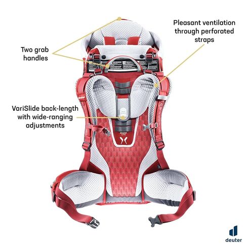 حقيبة ظهر Deuter Kid Comfort Child Carrier للمشي لمسافات طويلة I Active Standard Fit & Active SL تناسب المرأة - الكشمش in Kuwait